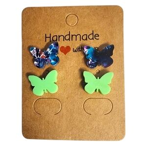 Gemleaf Aurora Acrylic Stud Earrings - 2 Pair